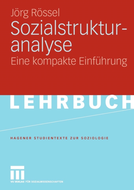 Sozialstrukturanalyse : Eine kompakte Einfuhrung, Paperback / softback Book