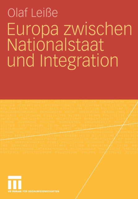 Europa Zwischen Nationalstaat Und Integration, Paperback / softback Book