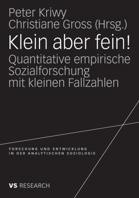 Klein Aber Fein! : Quantitative Empirische Sozialforschung Mit Kleinen Fallzahlen, Paperback / softback Book