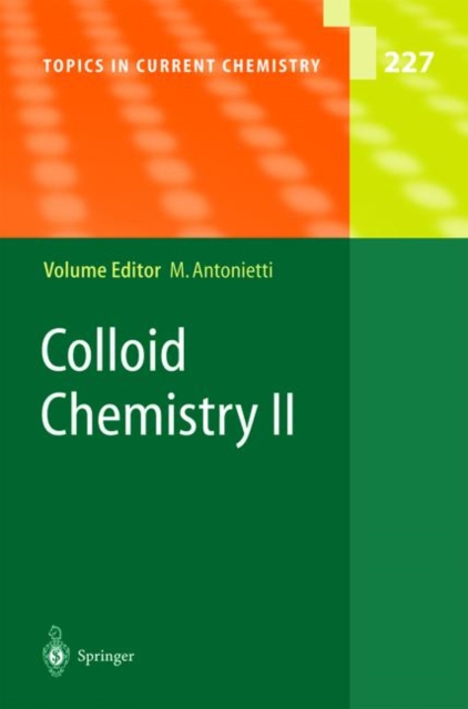Colloid Chemistry II, Hardback Book