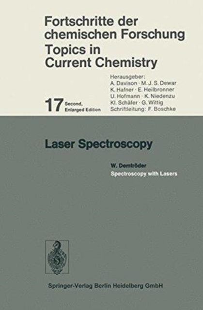 Laser Spectroscopy : Spectroscopy with Lasers, Hardback Book