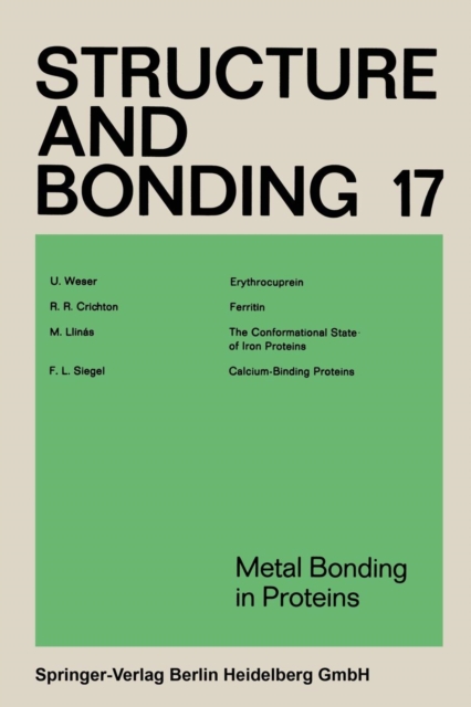 Metal Bonding in Proteins, Paperback / softback Book