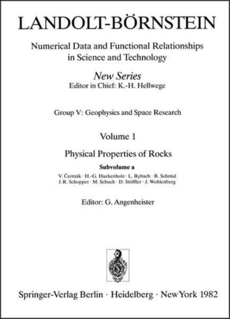 Physical Properties of Rocks, Hardback Book