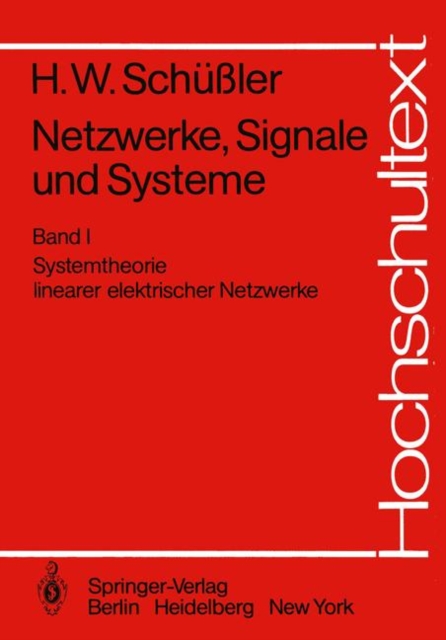 Netzwerke, Signale und Systeme, Paperback / softback Book