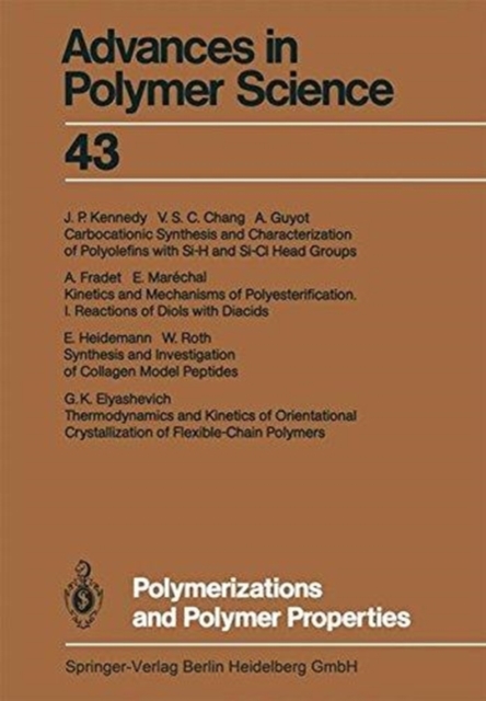 Polymerizations and Polymer Properties, Hardback Book