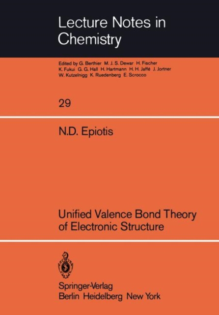 Unified Valence Bond Theory of Electronic Structure, Paperback / softback Book