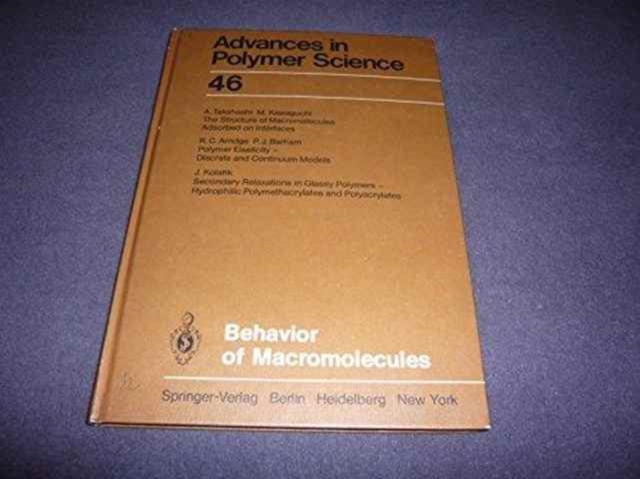 Behavior of Macromolecules, Hardback Book