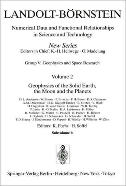 Geophysics of the Solid Earth, the Moon and the Planets, Hardback Book