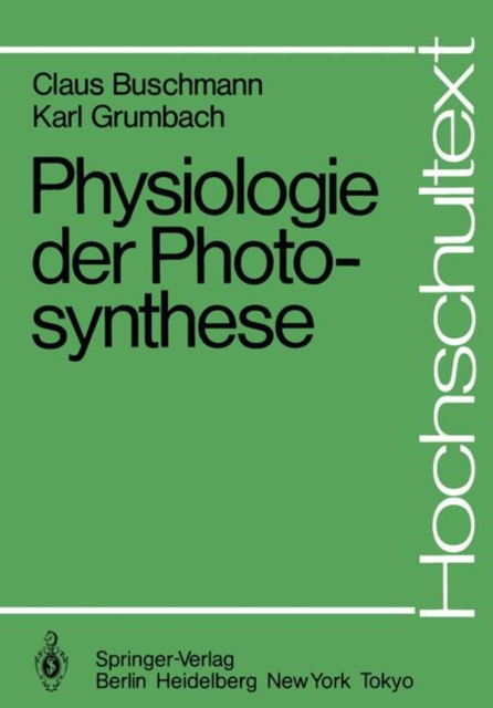 Physiologie der Photosynthese, Paperback / softback Book