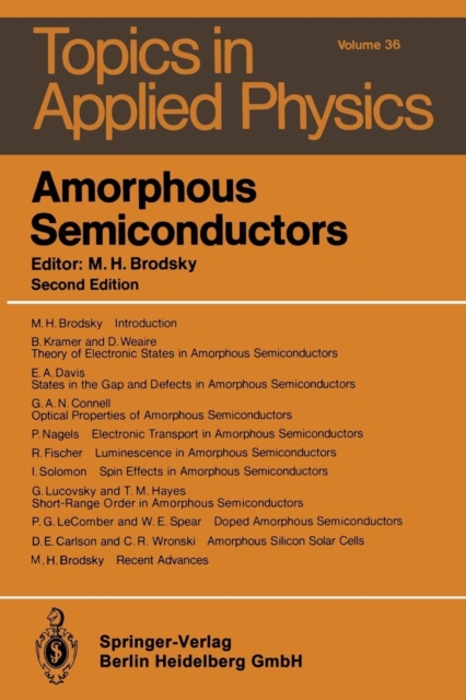 Amorphous Semiconductors, Paperback / softback Book