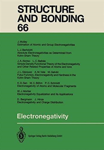 Electronegativity, Hardback Book