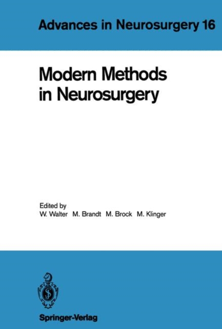 Modern Methods in Neurosurgery, Paperback / softback Book