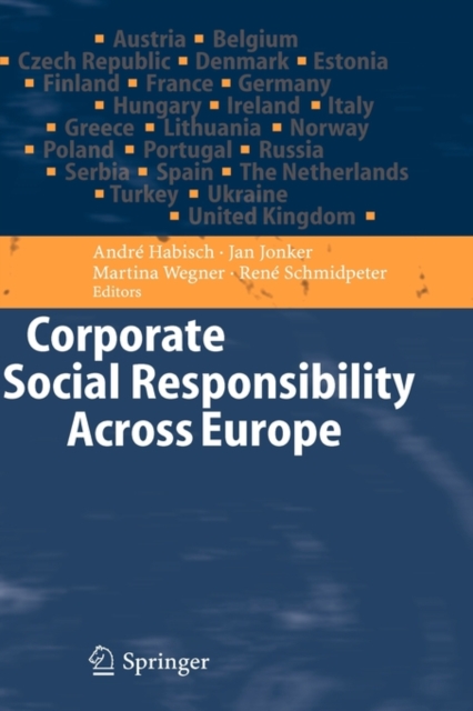 Corporate Social Responsibility Across Europe, Hardback Book