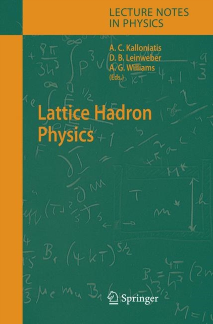 Lattice Hadron Physics, Hardback Book
