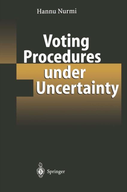 Voting Procedures under Uncertainty, PDF eBook