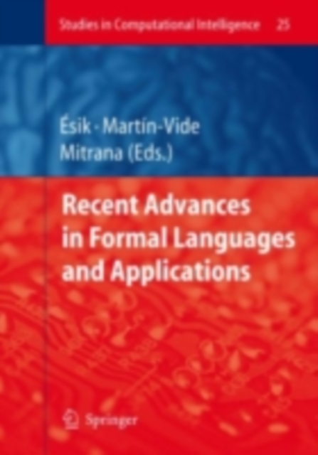 Recent Advances in Formal Languages and Applications, PDF eBook