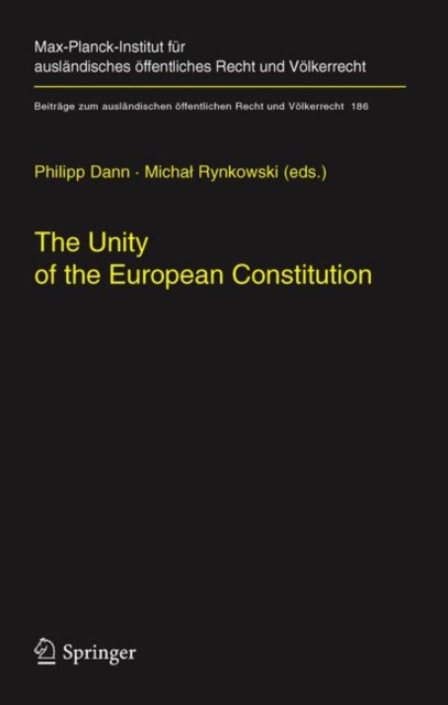 The Unity of the European Constitution, Hardback Book