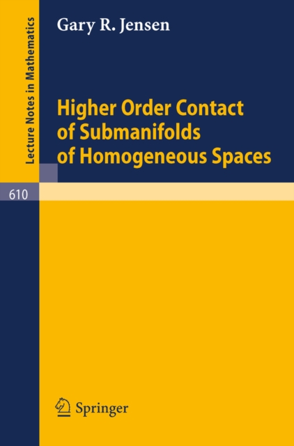 Higher Order Contact of Submanifolds of Homogeneous Spaces, PDF eBook