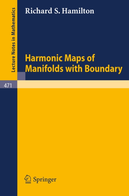 Harmonic Maps of Manifolds with Boundary, PDF eBook