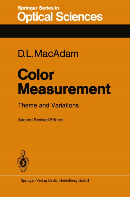Color Measurement : Theme and Variations, PDF eBook
