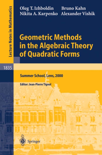 Geometric Methods in the Algebraic Theory of Quadratic Forms : Summer School, Lens, 2000, PDF eBook