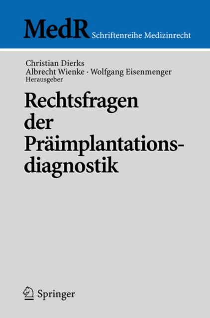 Rechtsfragen der Praimplantationsdiagnostik, Paperback / softback Book