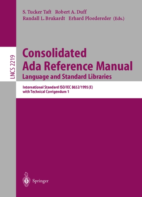 Consolidated Ada Reference Manual : Language and Standard Libraries, PDF eBook