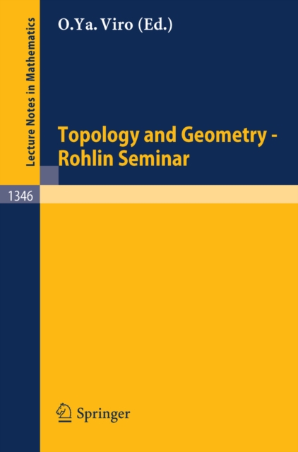 Topology and Geometry - Rohlin Seminar, PDF eBook