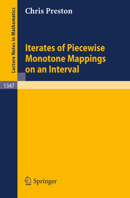 Iterates of Piecewise Monotone Mappings on an Interval, PDF eBook