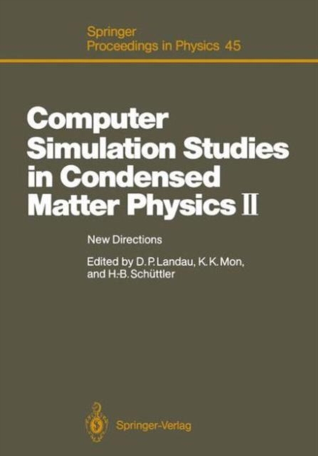 Computer Simulation Studies in Condensed Matter Physics : 2nd Workshop Proceedings, Hardback Book