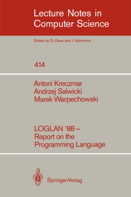 LOGLAN '88 - Report on the Programming Language, Paperback / softback Book
