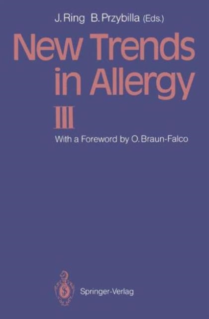 New Trends in Allergy : v. 3, Hardback Book