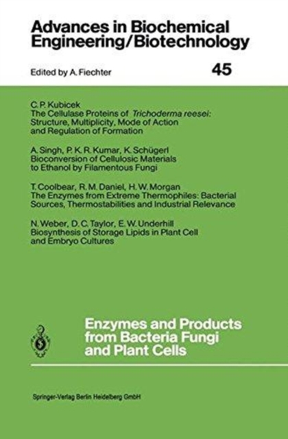 Enzymes and Products from Bacteria Fungi and Plant Cells, Hardback Book