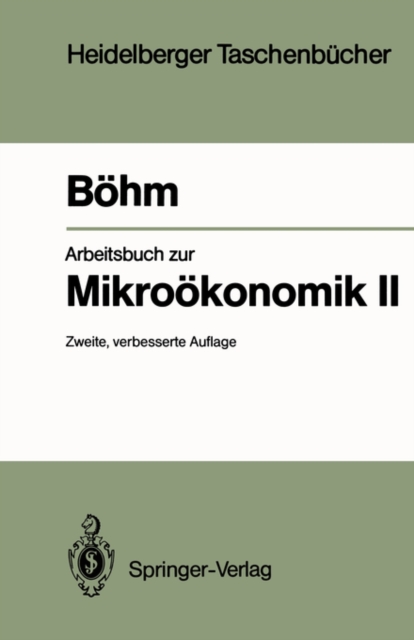 Arbeitsbuch Zur Mikrooekonomik II, Paperback / softback Book