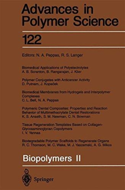 Biopolymers II, Hardback Book