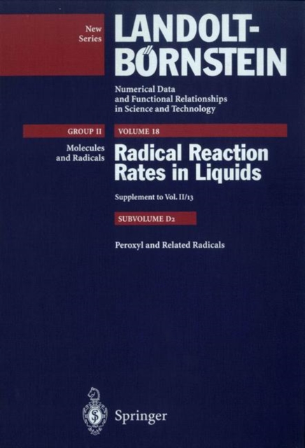 Peroxyl and Related Radicals, Hardback Book
