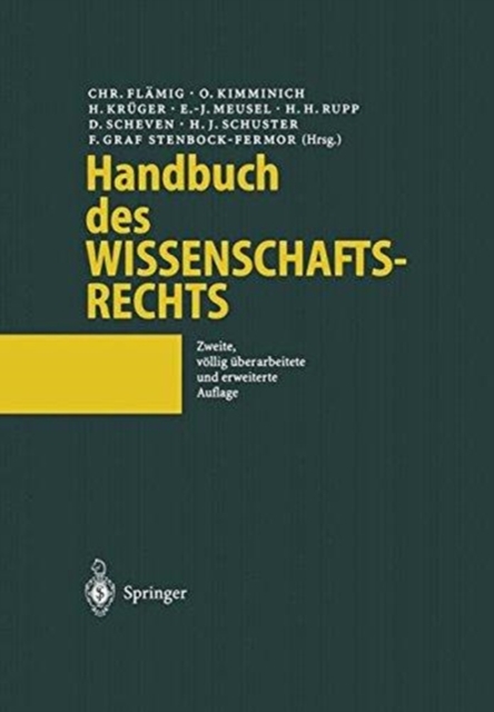 Handbuch des Wissenschaftsrechts, Hardback Book