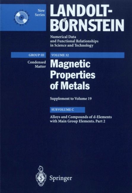 Alloys and Compounds of d-Elements with Main Group Elements. Part 2, Hardback Book