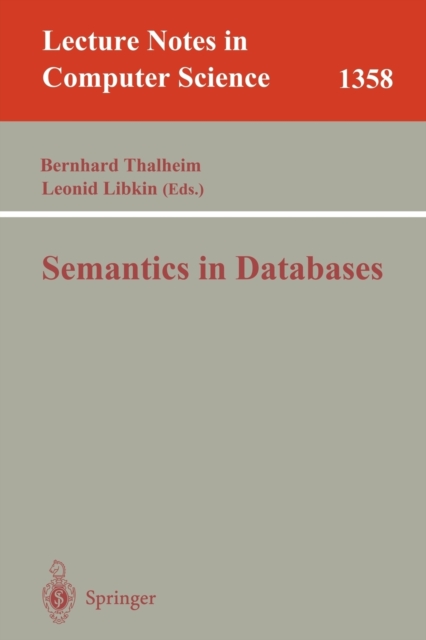 Semantics in Databases, Paperback / softback Book