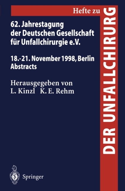 61. Jahrestagung Der Deutschen Gesellschaft Feur Unfallchirurgie e.V, Paperback / softback Book