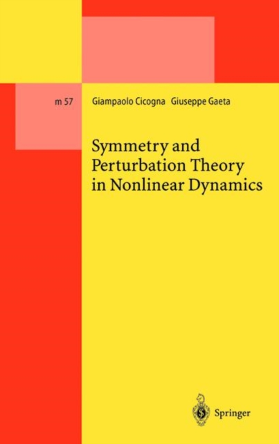 Symmetry and Perturbation Theory in Nonlinear Dynamics, Hardback Book