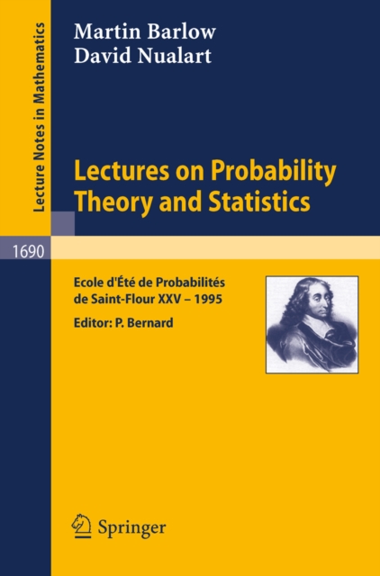 Lectures on Probability Theory and Statistics : Ecole d'Ete de Probabilites de Saint-Flour XXV - 1995, PDF eBook