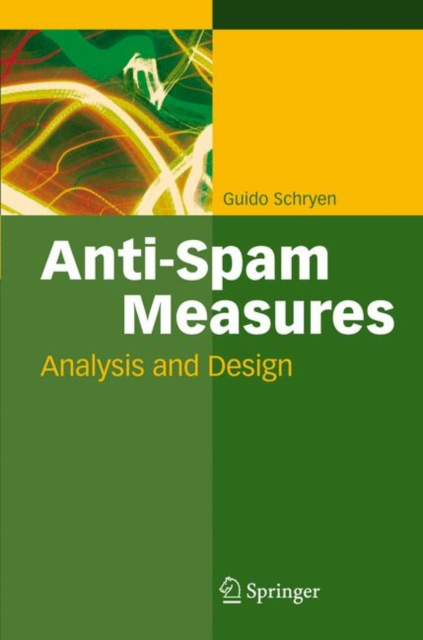 Anti-spam Measures : Analysis and Design, Hardback Book