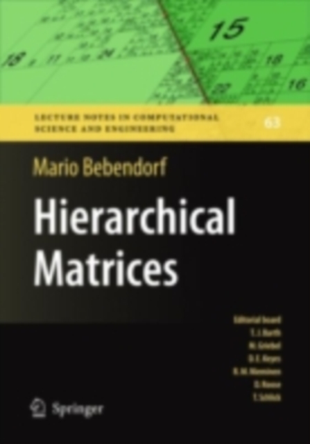 Hierarchical Matrices : A Means to Efficiently Solve Elliptic Boundary Value Problems, PDF eBook
