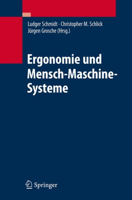 Ergonomie Und Mensch-Maschine-Systeme, Hardback Book