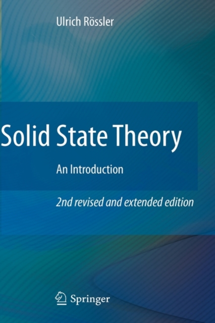 Solid State Theory : An Introduction, Hardback Book