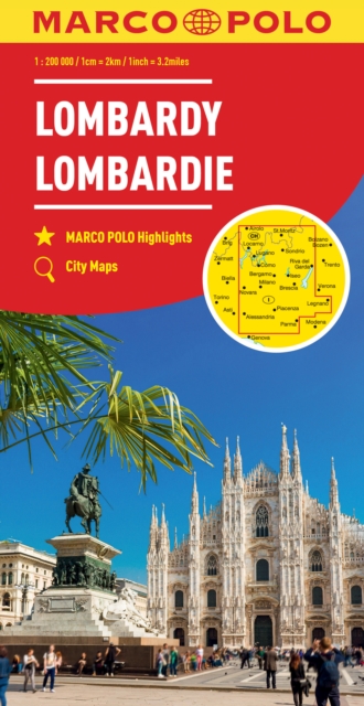Lombardy Marco Polo Map (North Italian Lakes), Sheet map, folded Book