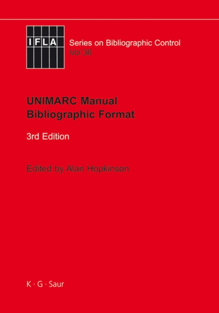 UNIMARC Manual : Bibliographic Format, PDF eBook