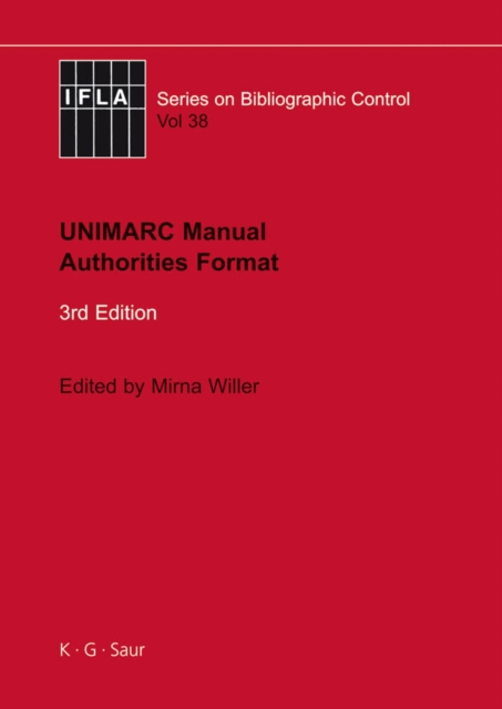 UNIMARC Manual : Authorities Format, PDF eBook