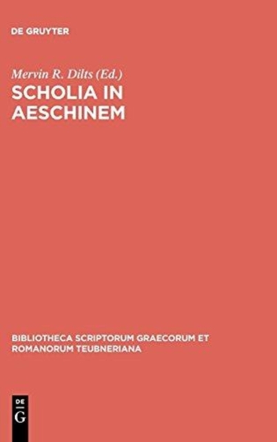 Scholia in Aeschinem, Hardback Book